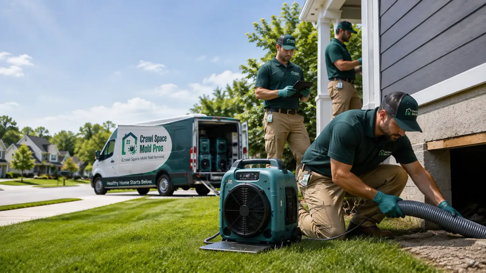 Crawl Space Mold Removal in Shelly, MN
